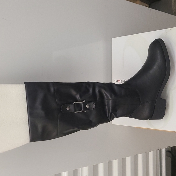 Style & Co Black Riding Boots - Picture 1 of 4